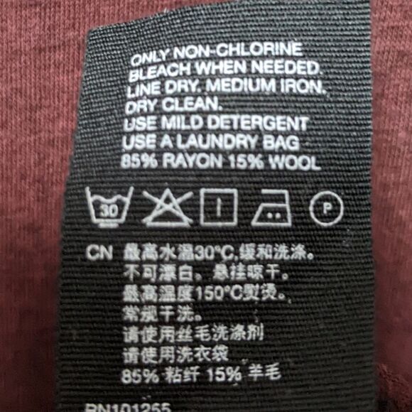 & OTHER STORIES Wool Blend Scoop Neck Short Sleeve Top 6 - Picture 5 of 7